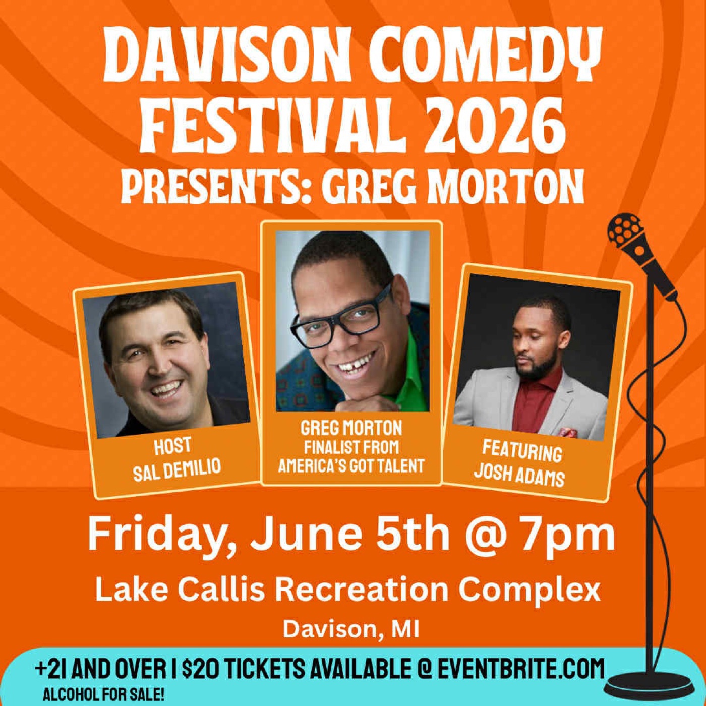 Davison Comedy Festival 2026 poster