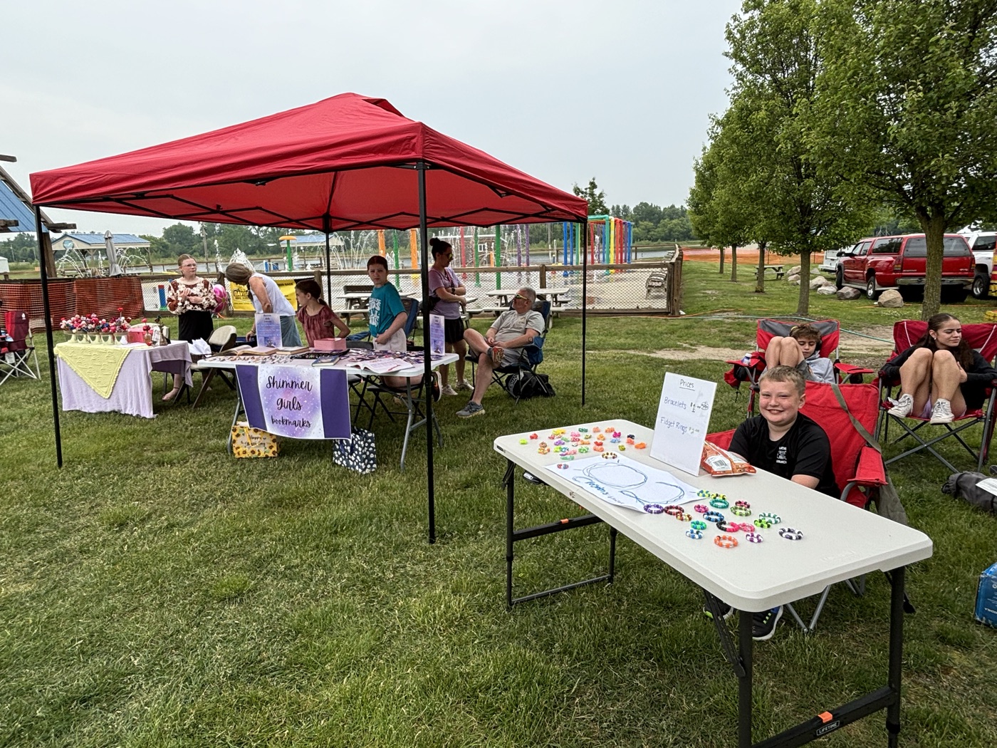 Youth craft market vendors